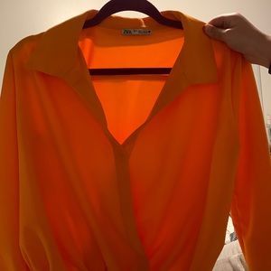 Zara orange color size medium